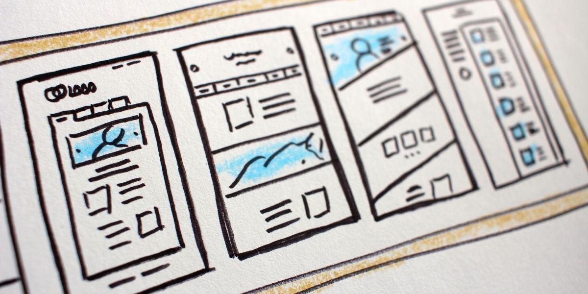 Redesign oder Relaunch, Mock-up einer Website