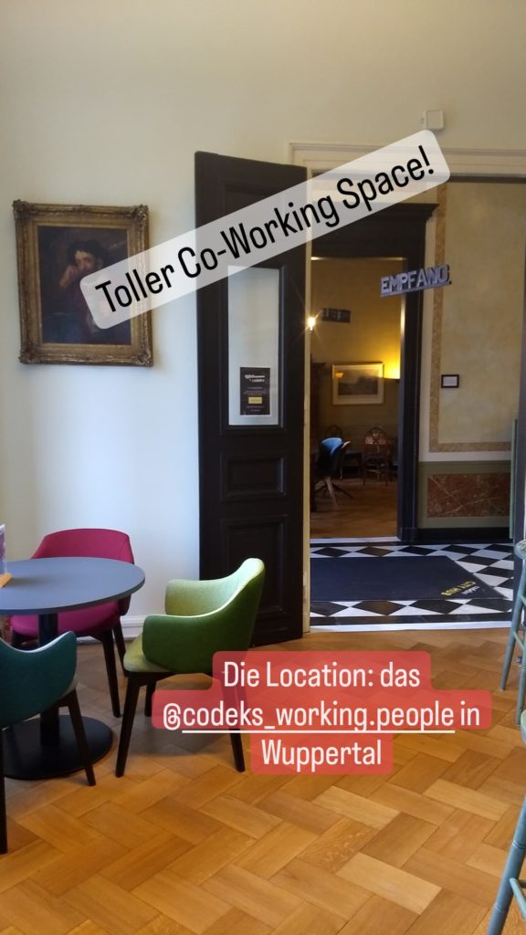 Foto des Cafés im Codeks, ein Coworking Space in Wuppertal